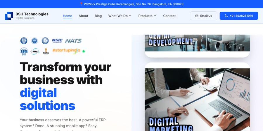 BSH Technologies website