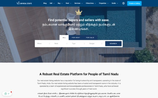 Nilam Real Estate website