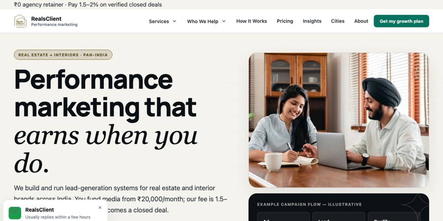 RealsClient website