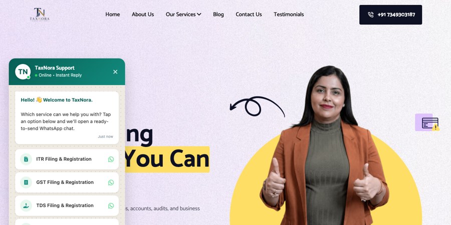 TaxNora website